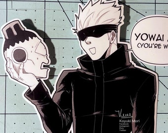 Yowai Mo Anime Glossy Sticker