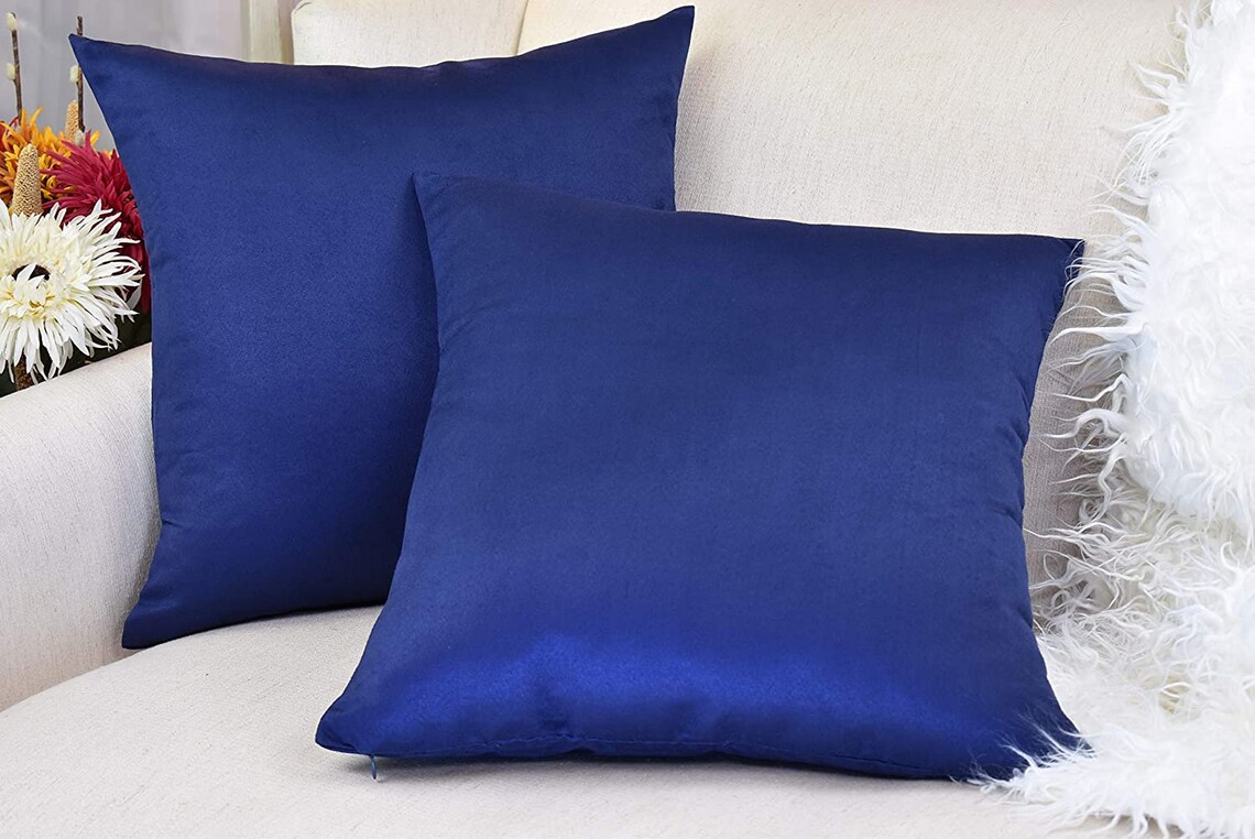 Solid Pillow Cover Set All Color Sofa Entryway Decor Cushion Etsy