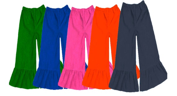 women's boutique ruffle pants
