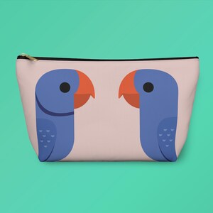 Carry All Pouch - Violet Indian Ring-necked Parrot