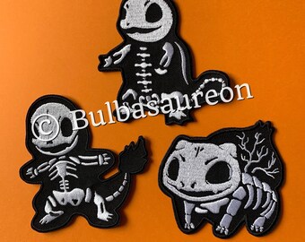 Pokemon Starters Ron On Patches | Custom Patches, Embrodered Patches