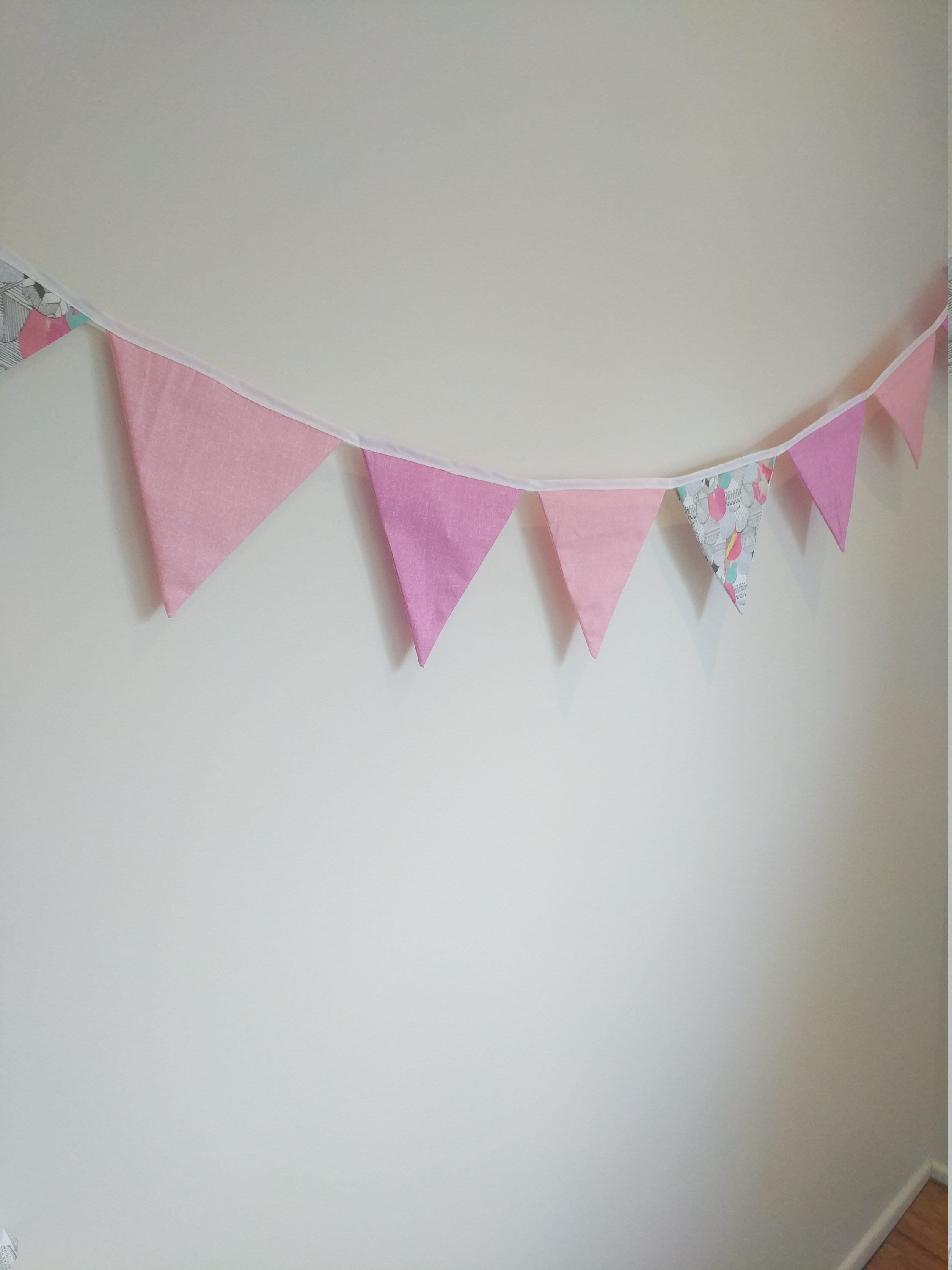 Decorative Fabric Bunting Nursery Bunting Nursery Decor Baby Bunting