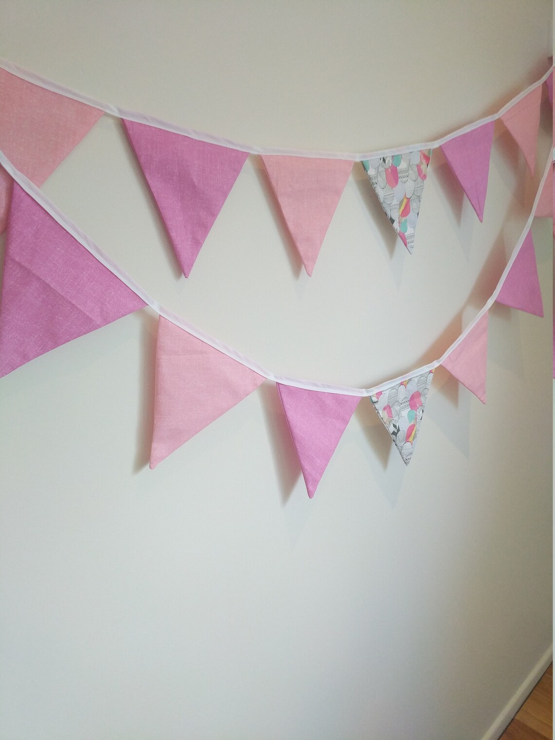 Decorative Fabric Bunting Nursery Bunting Nursery Decor Baby Bunting