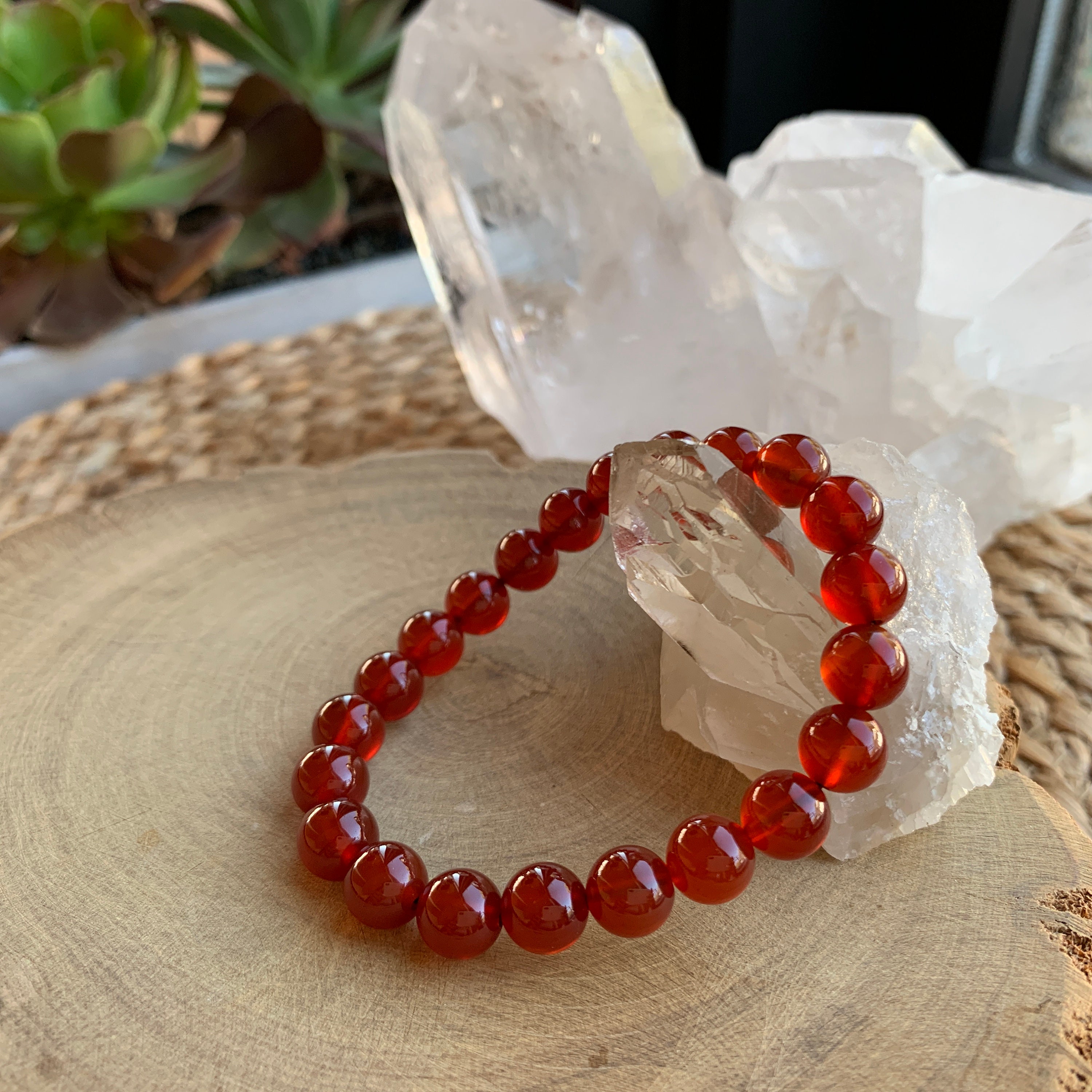 Red Carnelian Bracelet | Buy Online Red Carnelian Crystal Bracelet -  Shubhanjali