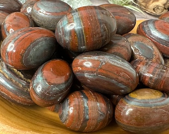 Red Tiger Iron Tumbled Stone