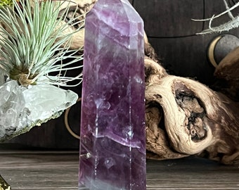 High Quality Purple Fluorite Point, All Chakras