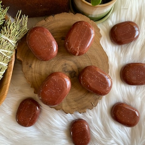 Red Jasper Palm Stone, Root Chakra, Healing Stones