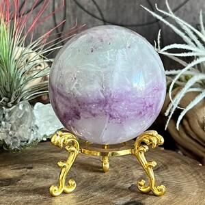 291g Yttrium Fluorite Sphere, Healing, Chakras