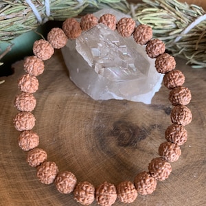 Genuine 5 Mukhi Rudraksha BeadsRudraksha Bead Bracelet, Heart Chacka, Meditation
