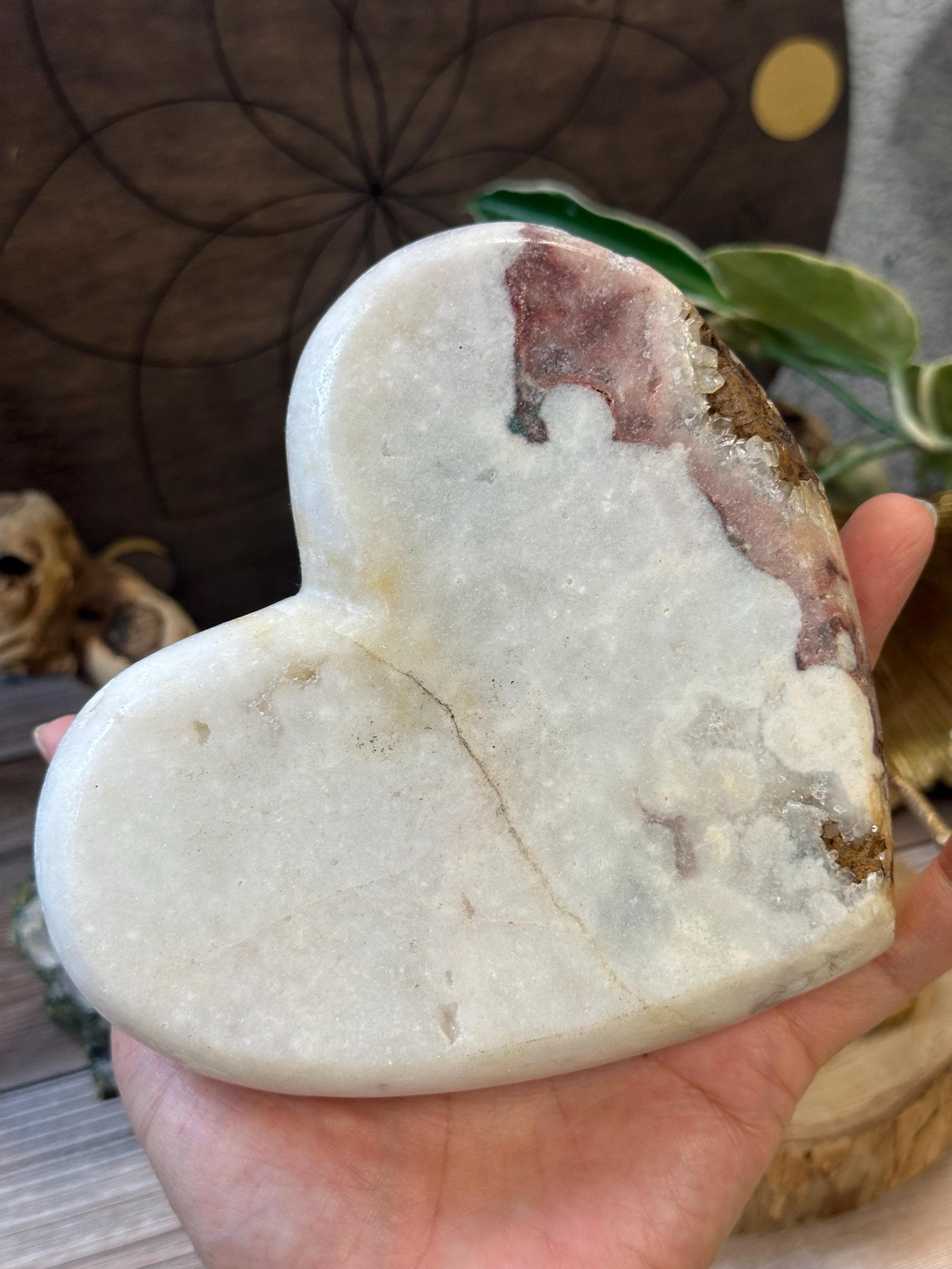 最終特価【 天然石 美しい ピンクアメジストドゥルージー 原石フリー