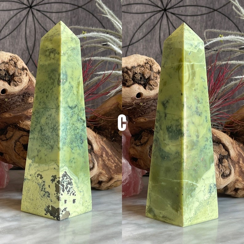 Genuine Serpentine With Pyrite Inclusion Towers Healing Etsy