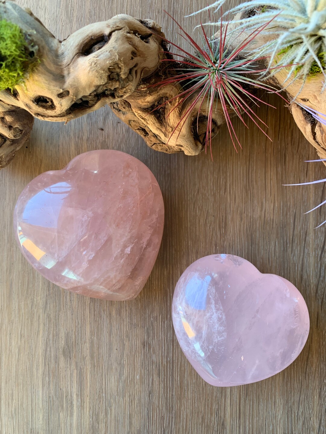 Extra Large Star Rose Quartz Hearts, Crystals, Heart Chakra - Etsy