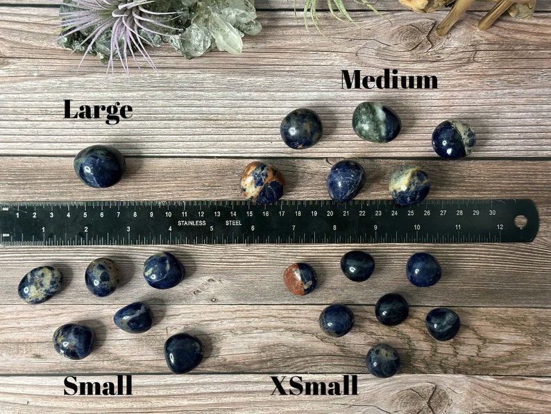 Stone Nature Ruler Sodalite Tumbled Stones, Chakras, Reiki, Healing - Etsy