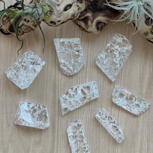 Clear Crackle Quartz Free Forms, Amplifying Crystal, All Chakras