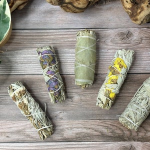 White Sage Smudging Stcks 4”