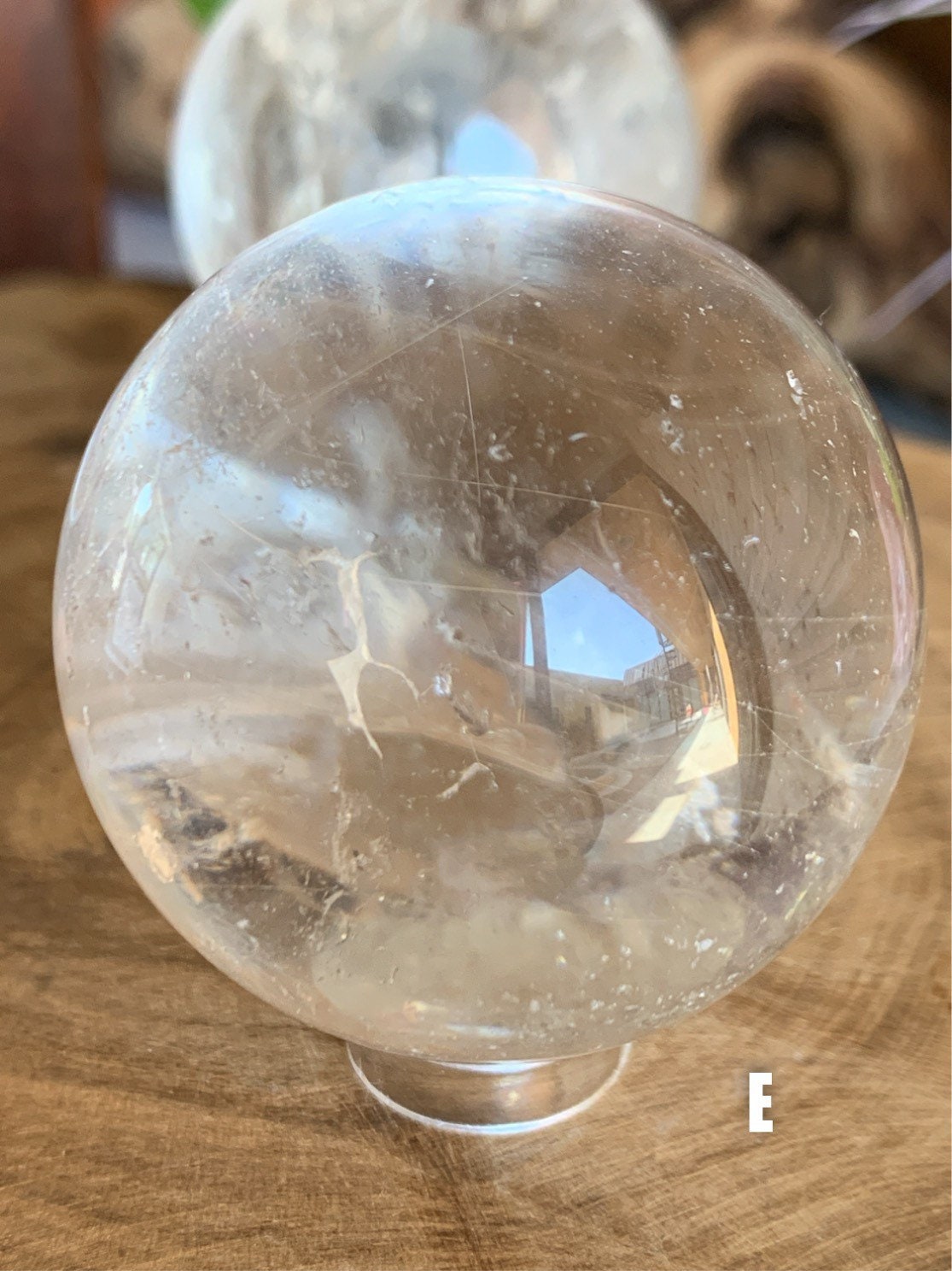 4244mm Natural Clear Quartz Sphere Amplifying Crystal All Etsy