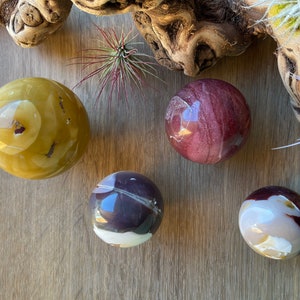 Natural Mookaite Spheres