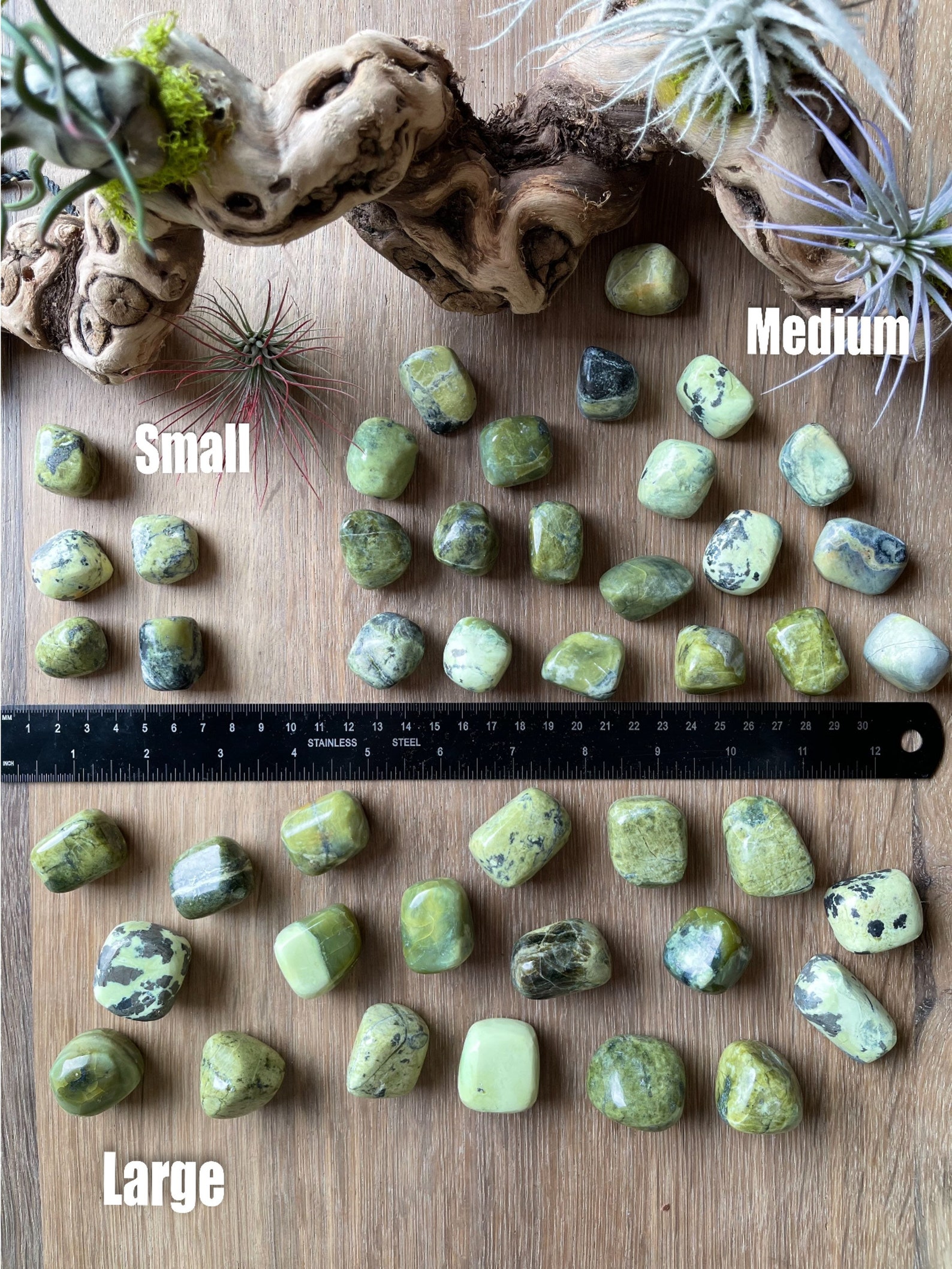 Serpentine With Pyrite Tumbled Stones Chakras Reiki Healing Etsy