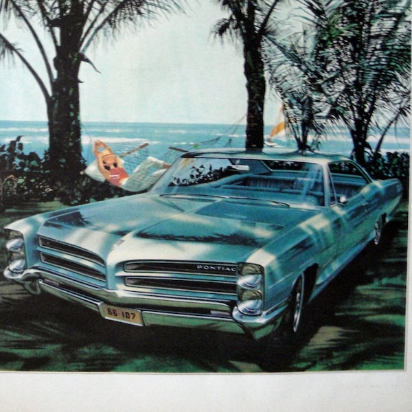 1966 Pontiac Star Chief Executive 389 ci V-8-Original 13.5 * 10.5  Magazine Ad