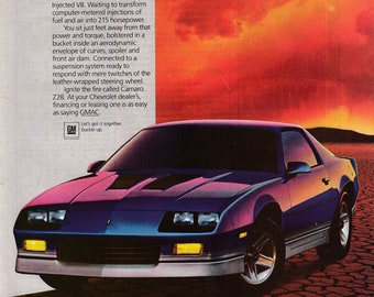 1985 Chevrolet Camaro Z-28-5 Liter V-8 215 Horse Power-Auto-Original Magazine Ad