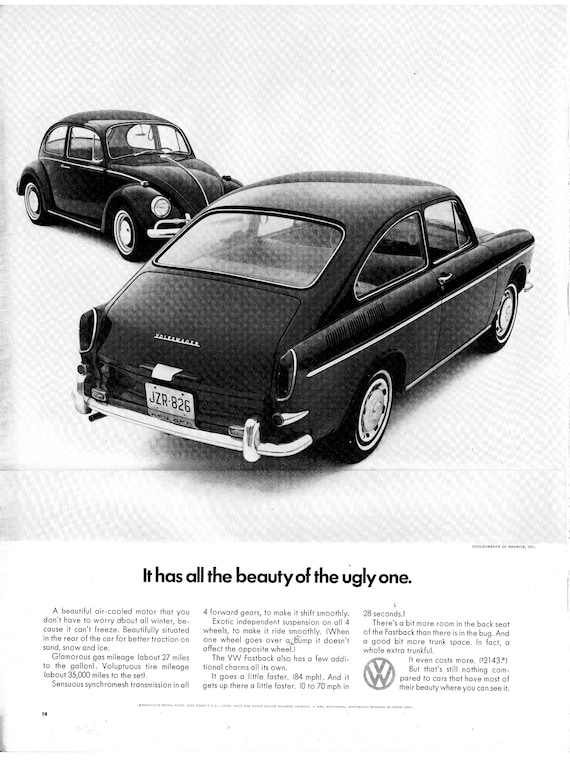 1966 VW Fastback + Bug-the Beauty of the Ugly One-original