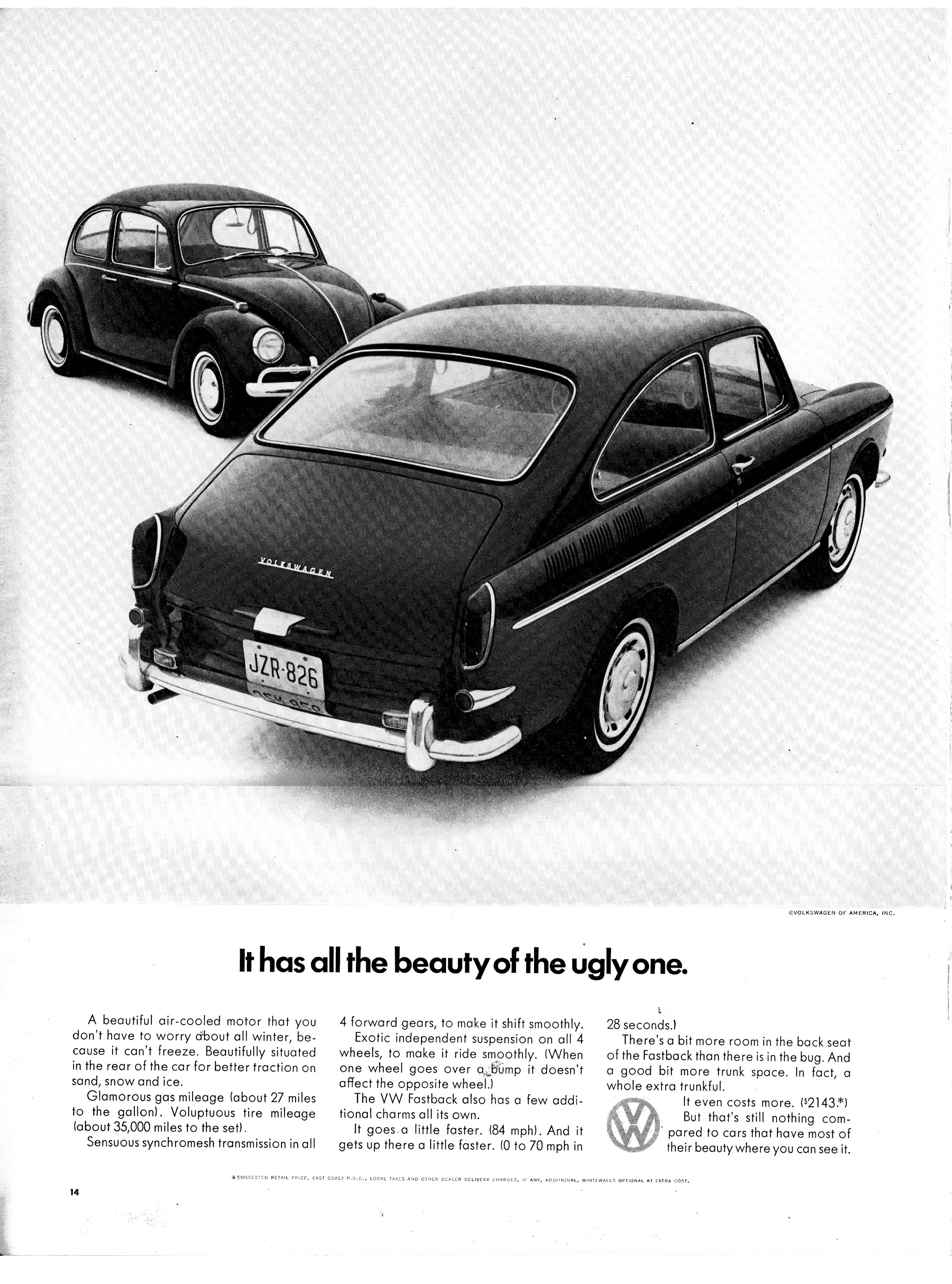 洋書 CLASSIC VOLKSWAGENS 1966 VW Fastback + Bug-the Beauty of the Ugly One-original