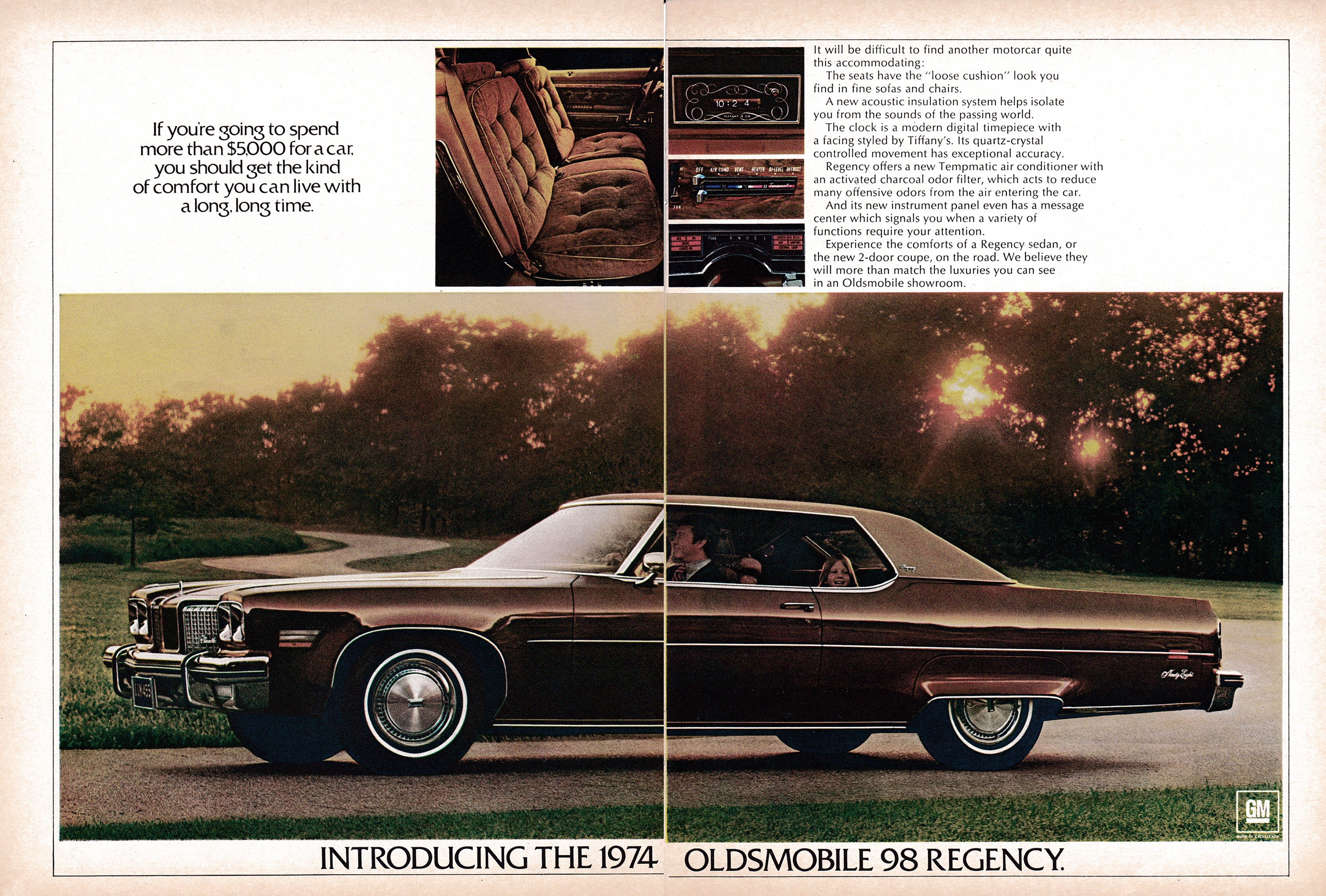 1974 オールズモビル 98 リージェンシー紹介 - オリジナル 2 ページ  