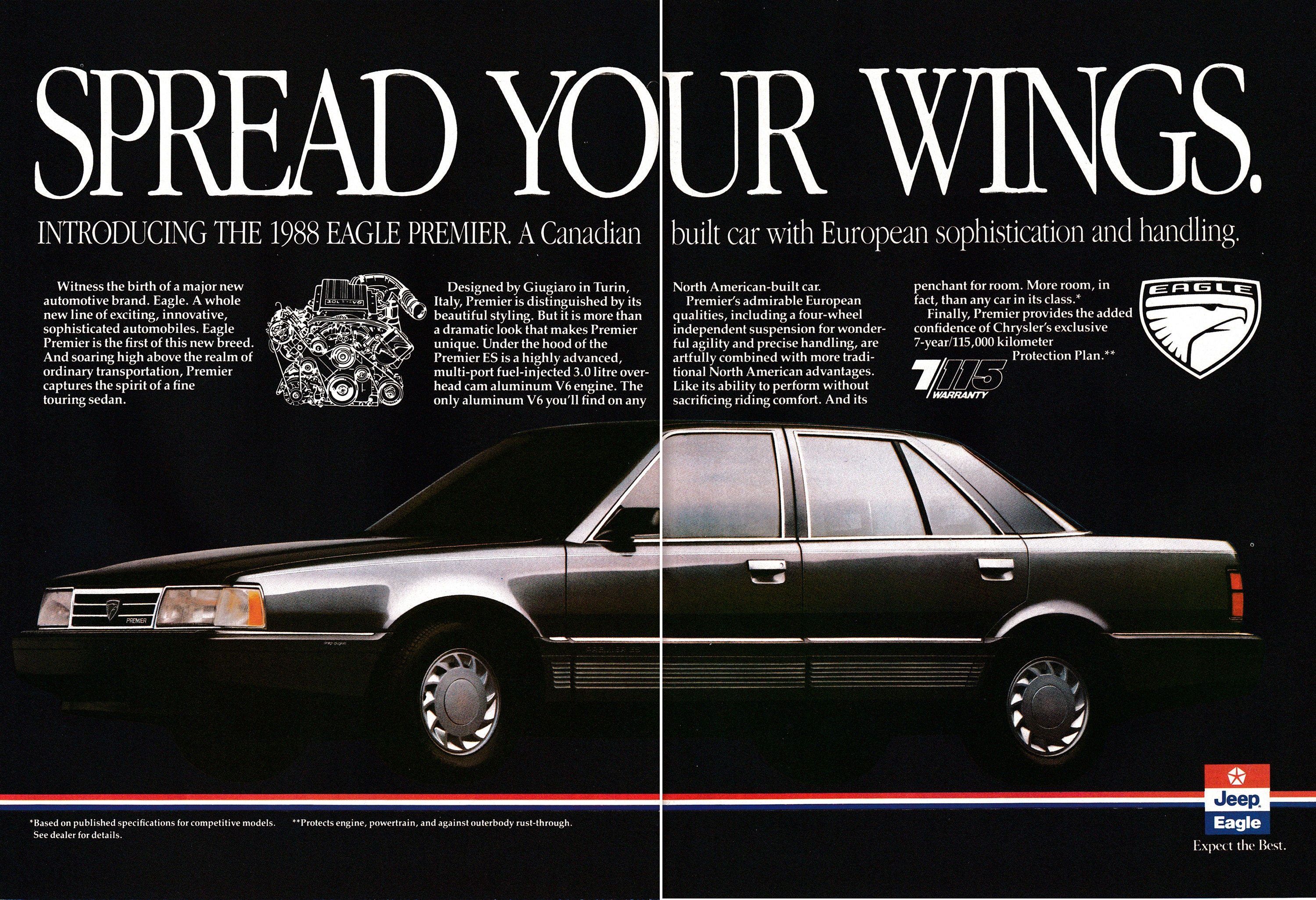 1988 Jeep Eagle Premier ES3.9 Liter Overhead Cam V6original Etsy