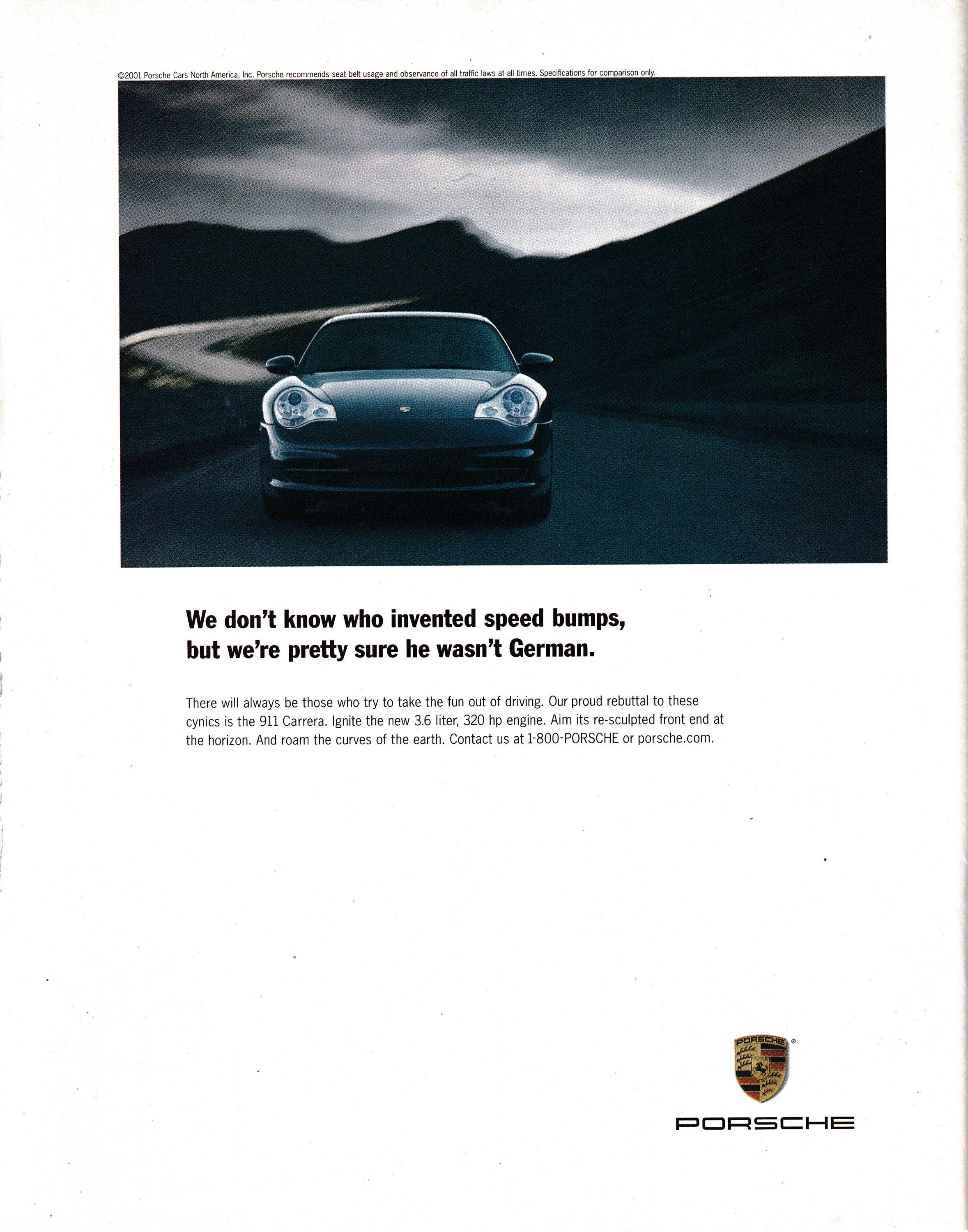 2001 Porsche 911 Carrera  Liter 320 HP Original Magazine Ad - Etsy  Finland