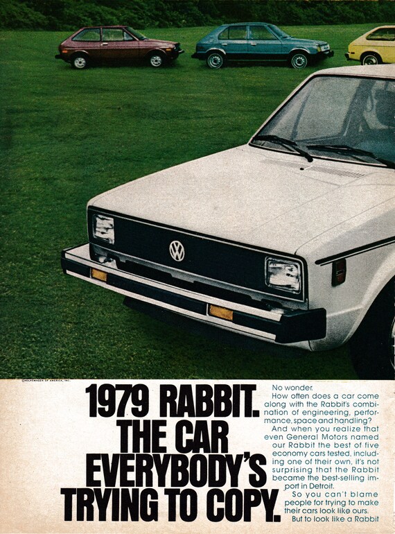 1979 VW Rabbit-everyone's Trying to Copying It-bug-original