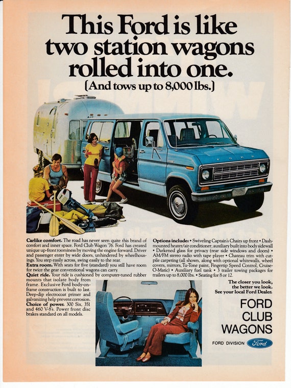 1975 Ford Club Wagonstation Wagon Van SUV Truck Etsy Canada