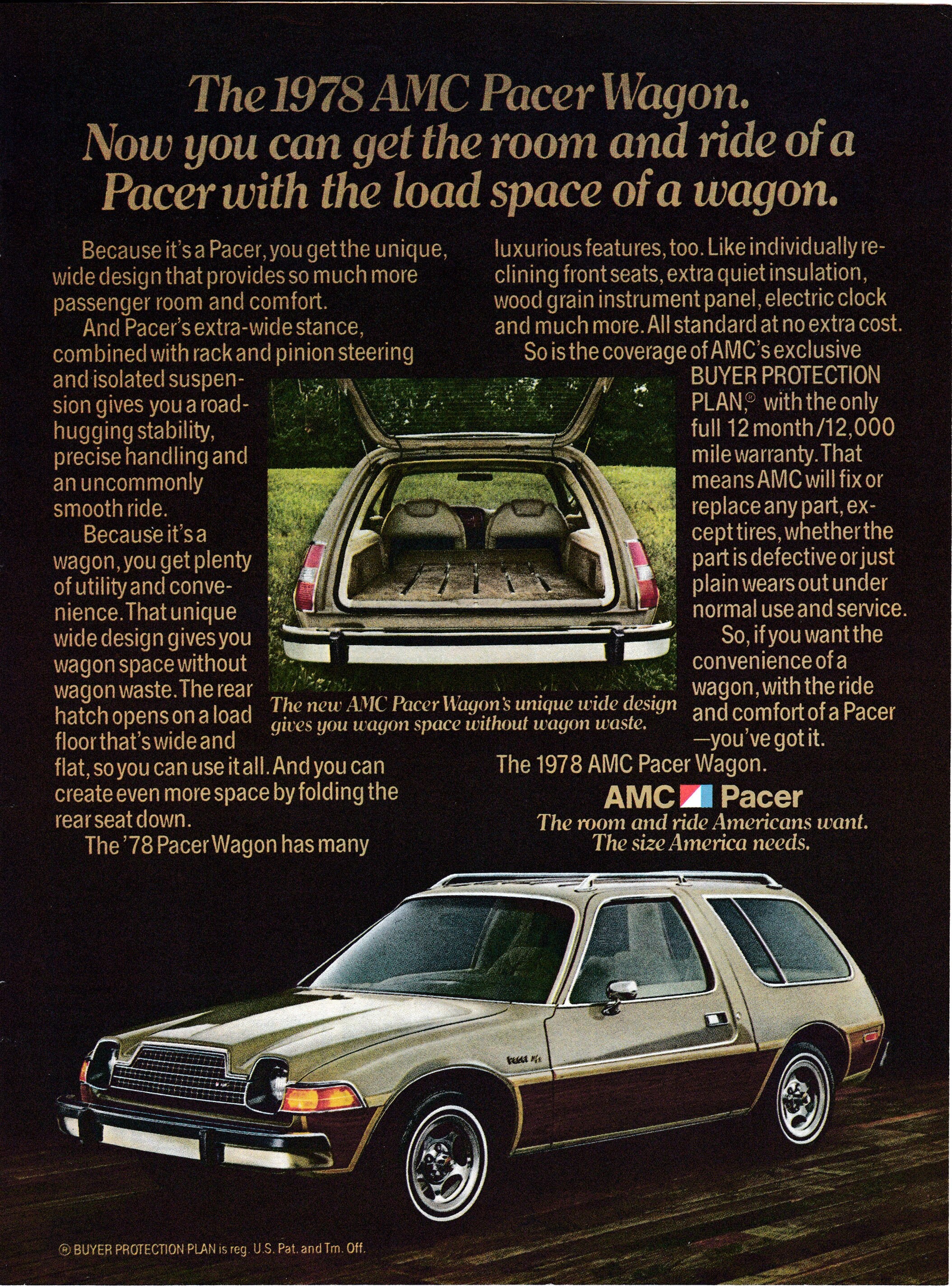 1978 AMC Pacer Station Wagon-american Motors-wide Rear Hatch-original ...