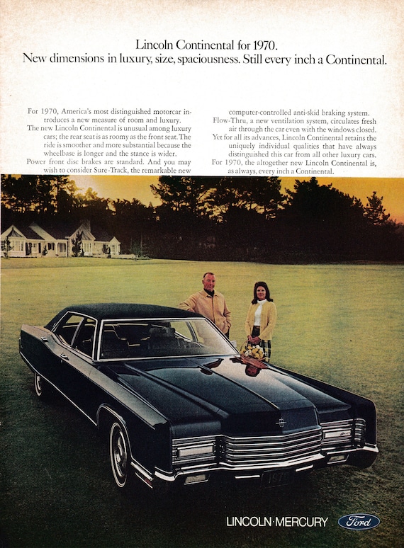 リンカーン・コンチネンタル アンティークポスター 【公式通販】