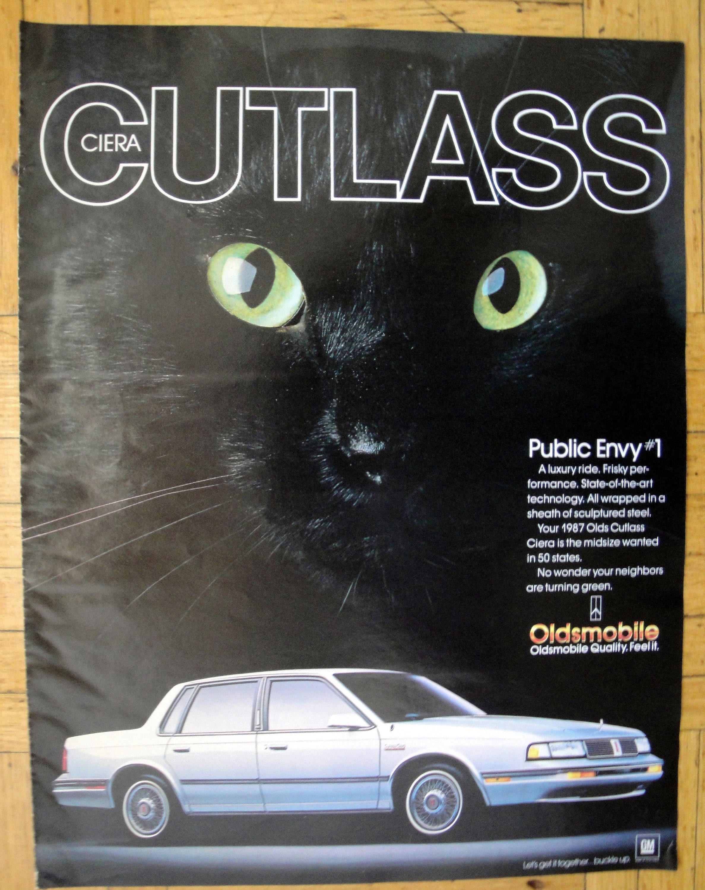 1987 Oldsmobile Cutlass Ciera 4 Door Sedan midsize original Magazine Ad Etsy