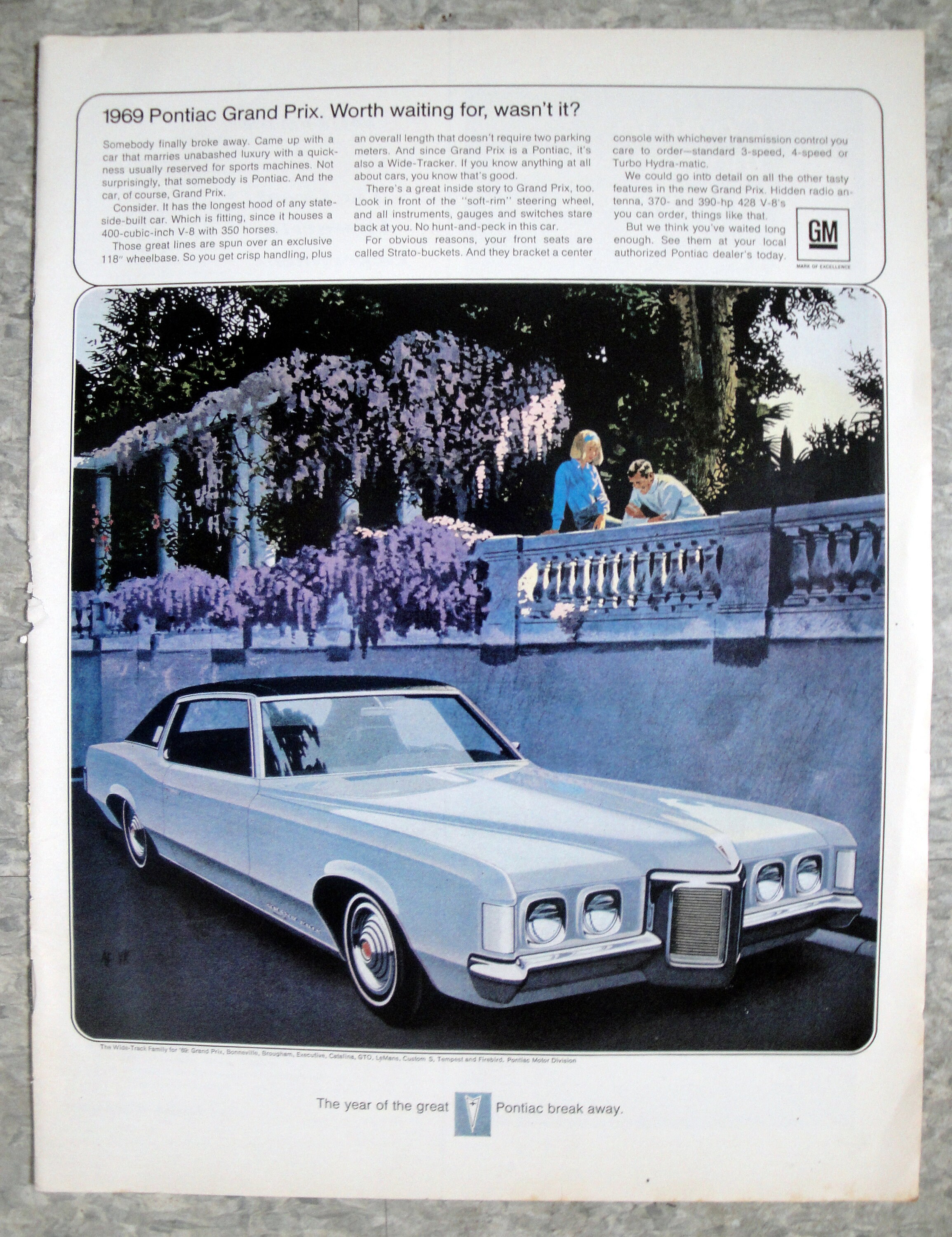 1969 Pontiac Grand Prix400 Cuv8 350 Hporiginal 13.5 10.5 Magazine