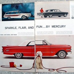 1963 Mercury Comet Meteor Country Cruiser Wagon Original 2 Page 13.5 * 10.5 Magazine Ad