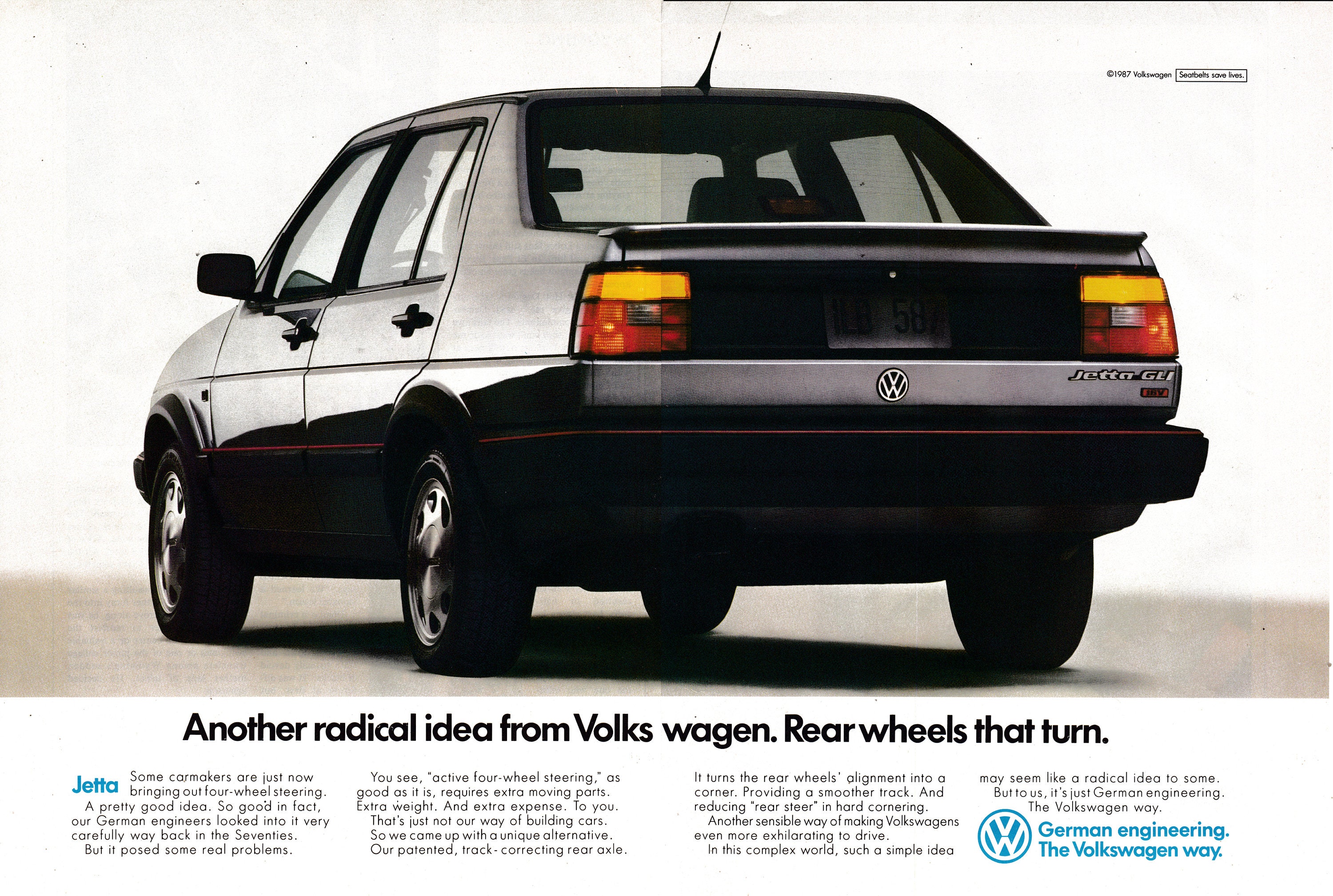 1984 Volkswagen VW Jetta GLI Original Canada Car Sales Brochure 