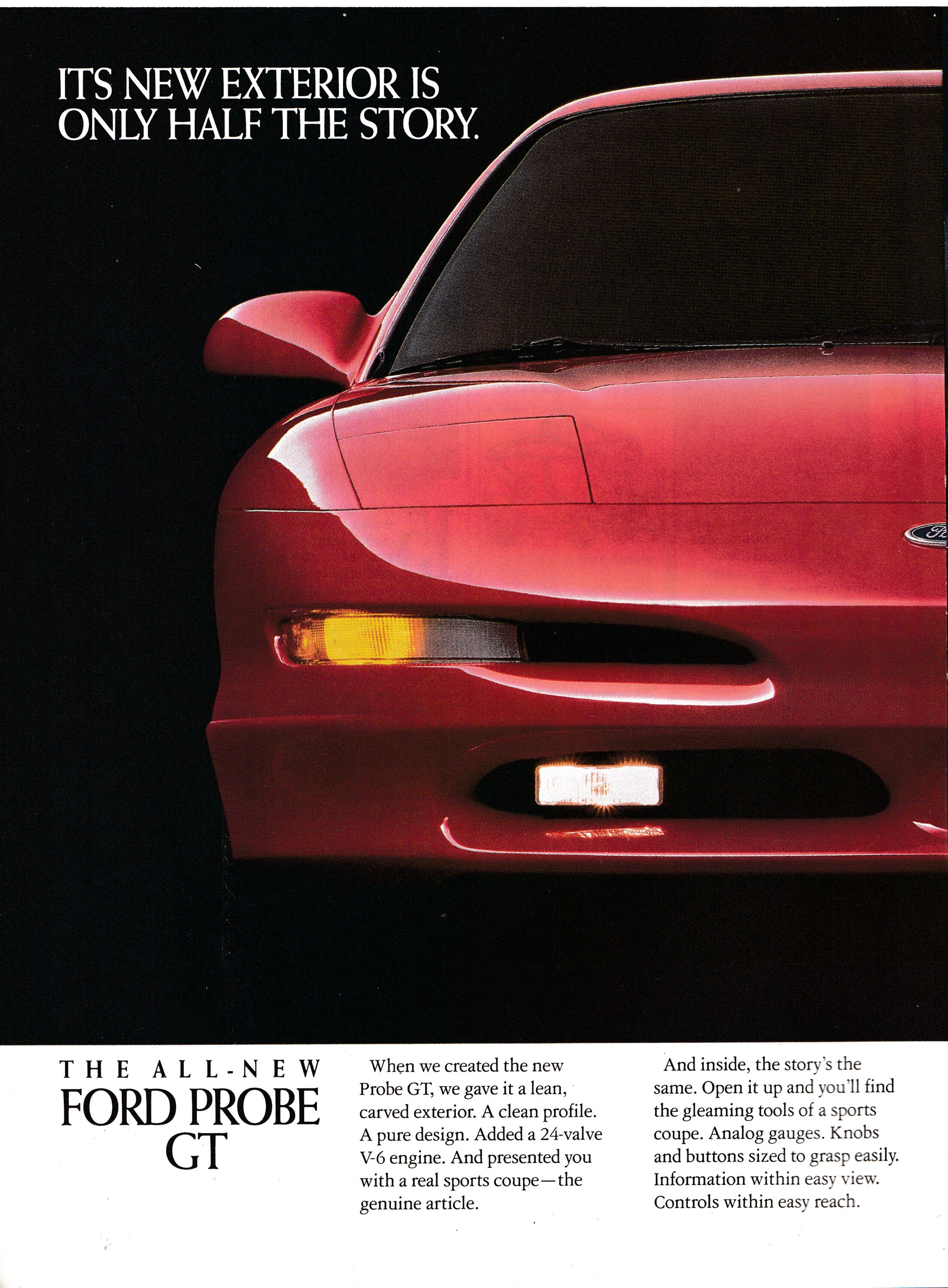 1993 Ford Probe Gt-interior Car of the Year-original 2 Page 