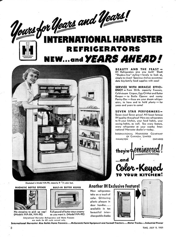 international harvester refrigerator door handle