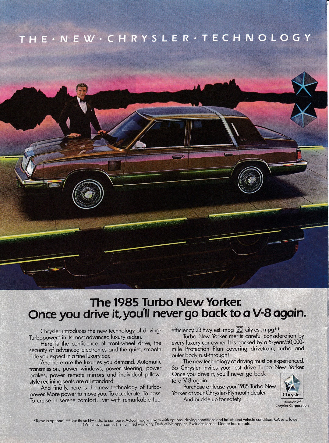 1985 Chrysler New Yorker Turbo Richardo Montalban Original