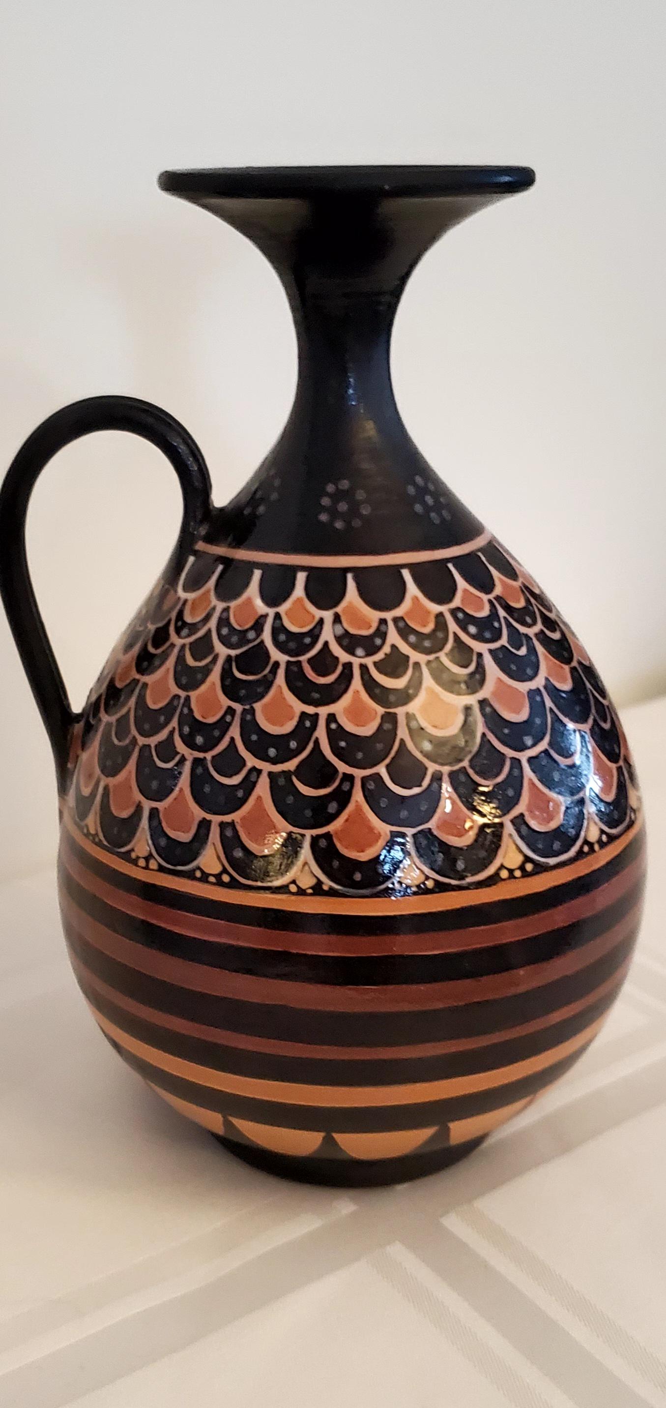 アンティーク】壺 水差し ギリシャ ハンドメイド 美品