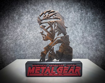 Metal Gear Solid Action Figure Nerd Geek Gift Collection Edition Fan Art Gamer