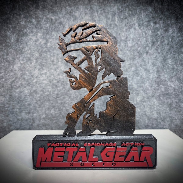 Metal Gear Solid Actionfigur Nerd Geek Gift Collection Edition Fan Art Gamer