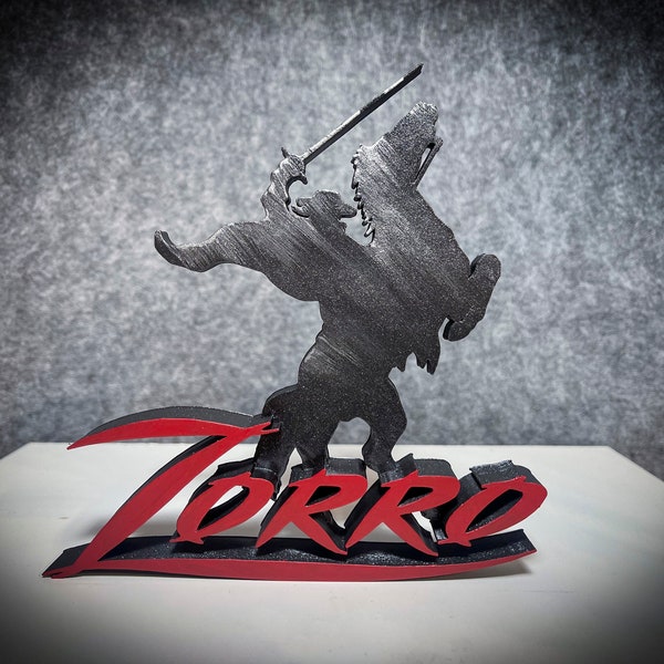 Zorro Action Figure Nerd Geek Gift Collection Edition Fan Art Movie Gadget