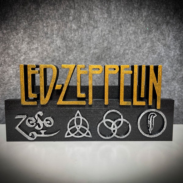 Led Zeppelin Actionfigur Nerd Geek Gift Collection Edition Fan Art Rock Gadget