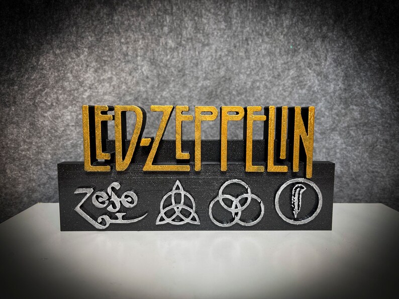 Led Zeppelin Action Figure Nerd Geek Gift Collection Edition Etsy