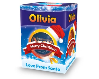 Tendencias - Terrys personalizados de chocolate y naranja - Relleno de calcetín navideño - Amigo invisible - Cualquier mensaje