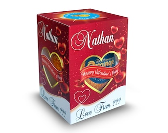 Personalised Terry's Chocolate Orange - Any Message - Ideal Gift  for Valentine's Day!