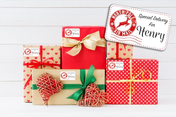 Personalised Christmas Present Stickers Gift Labels Special ...