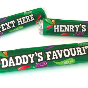 Personalised Fruit Pastilles Sweets - Wedding Favours - Place Name Settings - 4th Anniversary